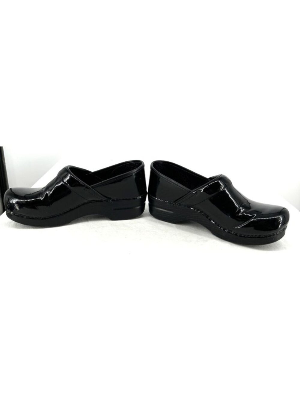Dansko XP 2.0 Women’s Black Patent Leather Clogs Sz 40 US 9 Platform Loafers - Picture 3 of 11